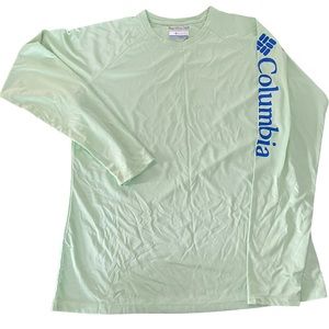PFG Terminal Tackle Long-Sleeve Rashguard Tee, color- key west/vivid blue